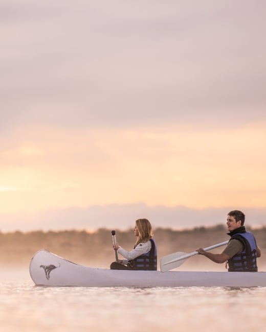 Canoeing on Mugie Dam
